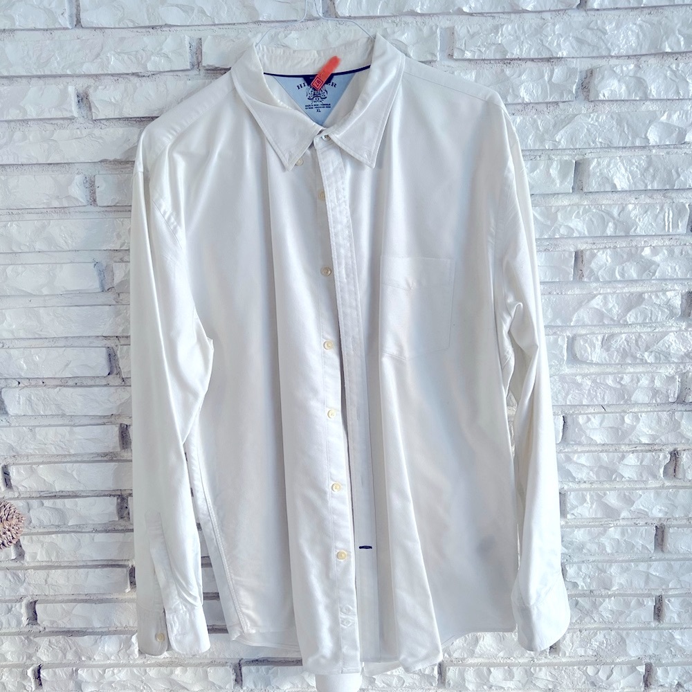 Tommy Hilfiger White Dress Shirt Sz XL